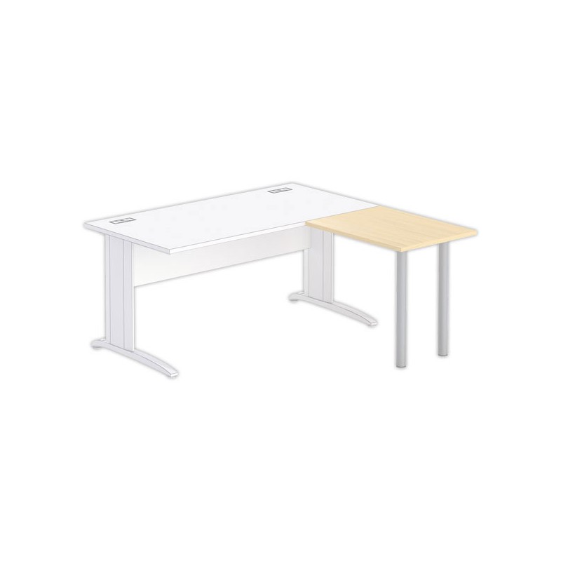 Retour BUENOS AIRES ET BUDAPEST 80 x 60 hêtre - pieds alu - Fiducial Office Solutions