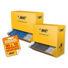 Stylos bille BIC M 10 - Ecriture moyenne - Eco-pack x100 - Bic