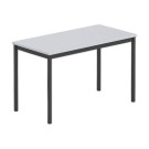 Table polyvalente rectangulaire 120 x 60 gris / noir - Shopdeschefs