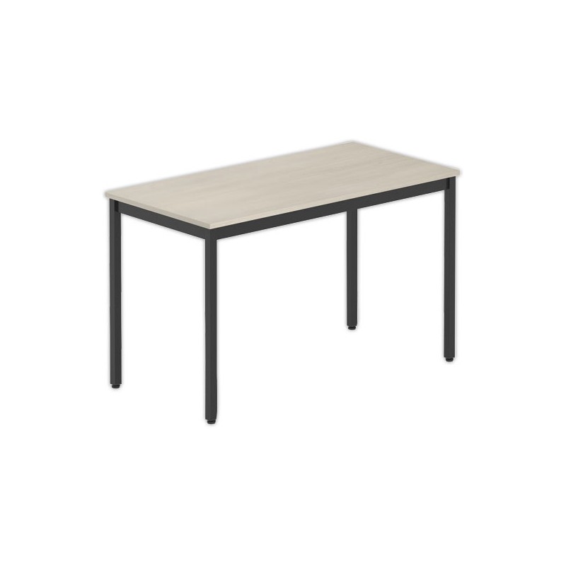 Table modulaire rectangulaire 120 x 60 acacia / noir - Shopdeschefs