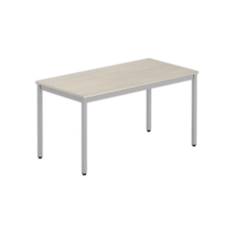 Table modulaire rectangulaire 140 x 70acacia / alu - Shopdeschefs