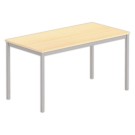 Table polyvalente rectangulaire 140 x 70 hêtre / aluminium - Shopdeschefs