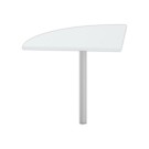 Angle liaison bureau 1 pied gris/alu - Shopdeschefs