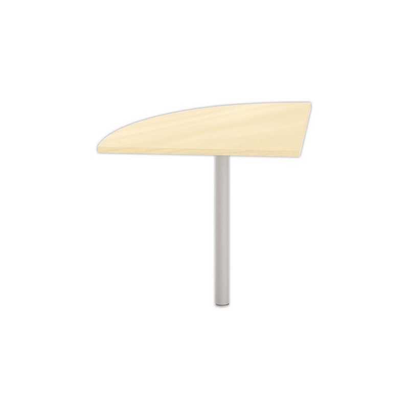 Angle liaison bureau 1 pied hêtre/alu - Shopdeschefs