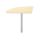 Angle liaison bureau 1 pied hêtre/alu - Shopdeschefs