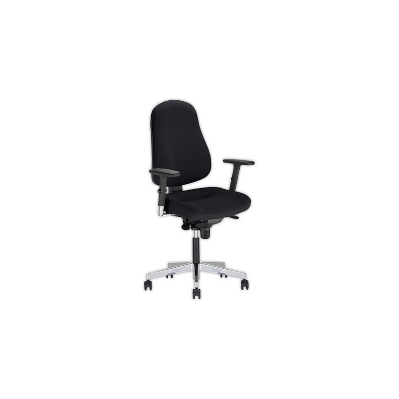 Siège Bizzi synchrone accotoirs inclus- noir monté - Shopdeschefs