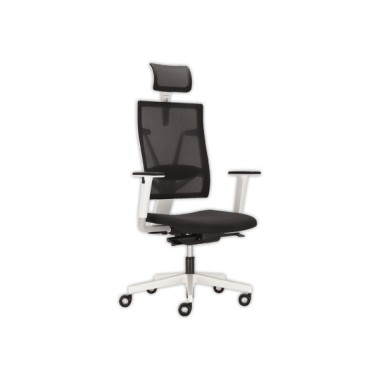 Siège 4Me resille, mécanisme synchrone, accoudoirs 2D, coloris noir - Shopdeschefs