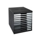 Module de classement 10 tiroirs Moduloglossy- Nuances de gris - Exacompta