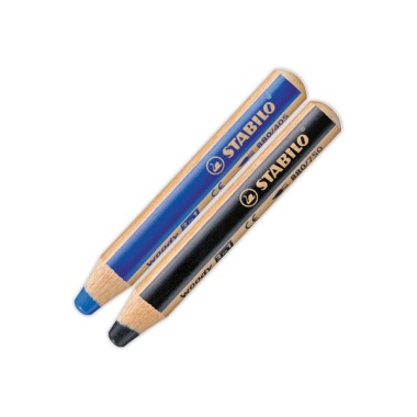 Crayons multi-surfaces lisses STABILO Woody 3 en 1 - Stabilo