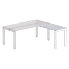 Retour BRUXELLES 98 x 60 gris - piedsblanc - Shopdeschefs