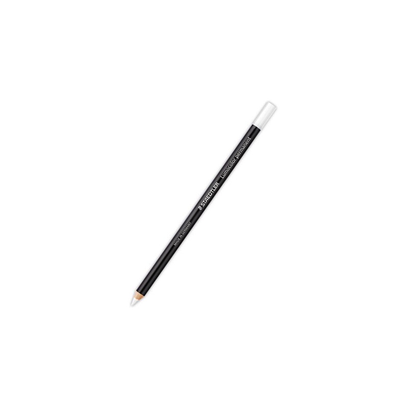 Crayons marqueurs permanents Glasochrom STAEDTLER - Blanc x12 - Staedtler