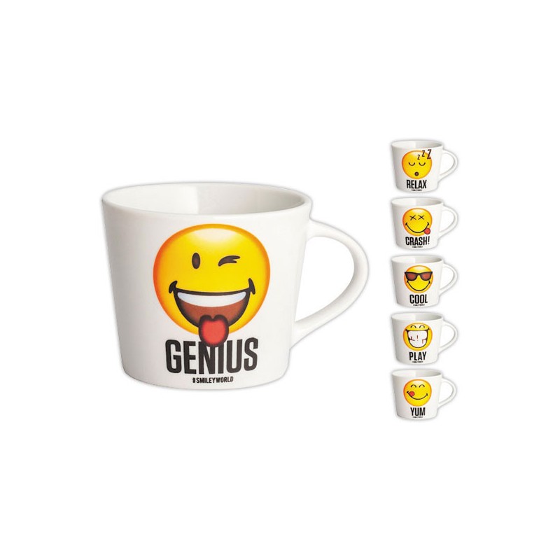 Mugs en porcelaine 40 cl - Décors assortis x6 - Shopdeschefs