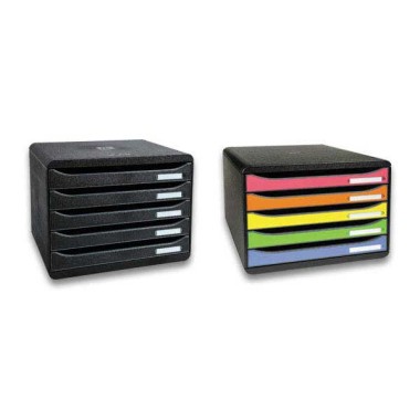 Module de classement 5 tiroirs Big Box+ à l'italienne - Exacompta