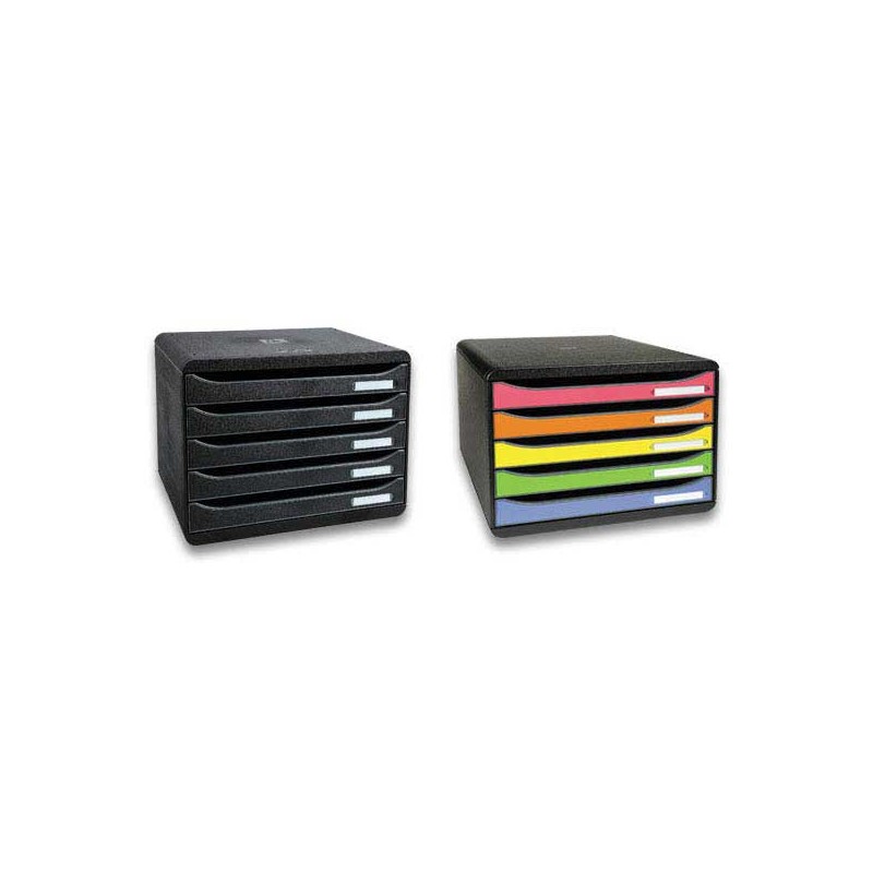 Module de classement 5 tiroirs Big Box+ à l'italienne - Exacompta
