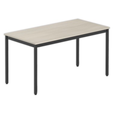 Table modulaire rectangulaire 140 x 70 acacia / noir - Shopdeschefs