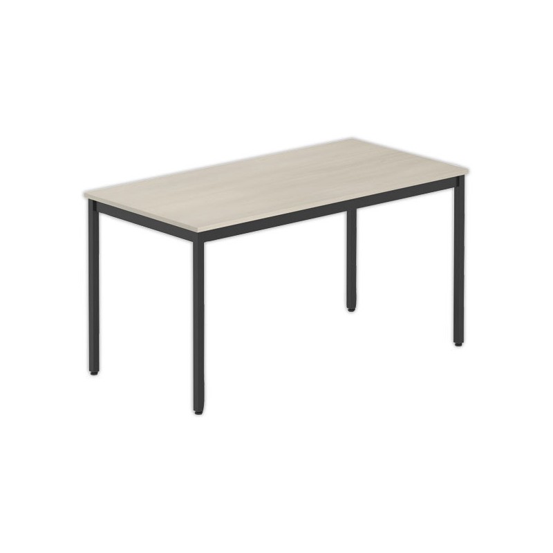 Table modulaire rectangulaire 140 x 70 acacia / noir - Shopdeschefs