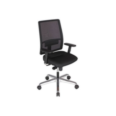 Siège Bizzi synchrone, assise noire dossier résille monté - Shopdeschefs