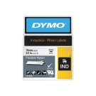 Ruban pour titreuse RHINO 19 mm nylon blanc impression noire - Dymo