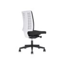 Siège NAVIGO synchrone coque blanche -tissu noir monté - Shopdeschefs