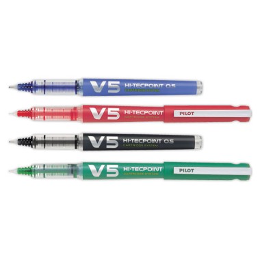 Roller pointe aiguille PILOT Hi-Tecpoint V5 Rechargeable-Ecriture fine - Pilot