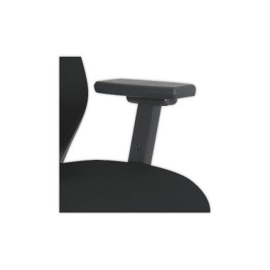 Siège NAVIGO MESH synchrone noir montéavec accotoirs 4D - Shopdeschefs