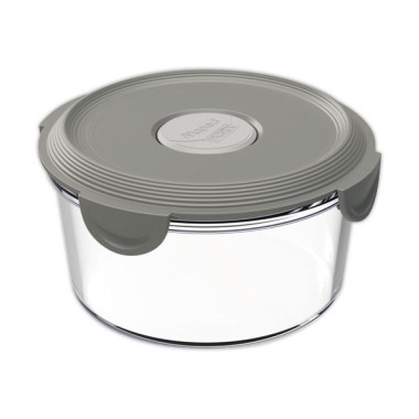 Boîte alimentaire ronde en verre avec couvercle 15cm - Shopdeschefs