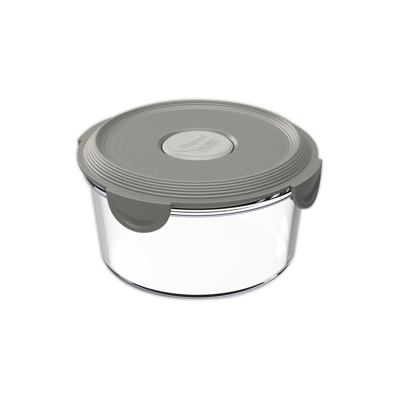 Boîte alimentaire ronde en verre avec couvercle 15cm - Shopdeschefs