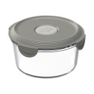 Boîte alimentaire ronde en verre avec couvercle 15cm - Shopdeschefs