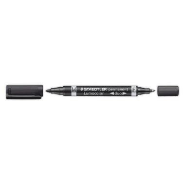 Double marqueur permanent STAEDTLER - Pointe ogive et pointe fine - Staedtler