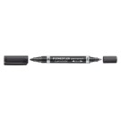 Double marqueur permanent STAEDTLER - Pointe ogive et pointe fine - Staedtler