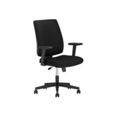 Siège Taktik synchrone tissu noir avecaccotoirs montés - Shopdeschefs