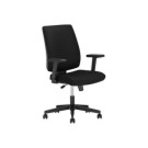 Siège Taktik synchrone tissu noir avecaccotoirs montés - Shopdeschefs