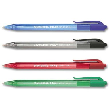 Stylo bille rétractable INKJOY 100RT -Écriture moyenne - Inkjoy