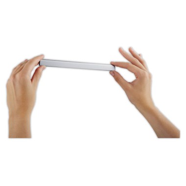 Barres magnétiques 21 cm avec fixationahésive. Argent. x5 - Durable