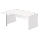 Bureau blanc BUDAPEST compact retour gauche L160 - Fiducial Office Solutions