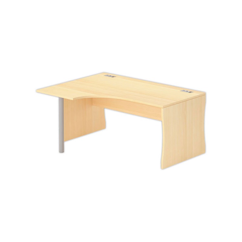 Bureau BUDAPEST compact retour à gauche - hêtre L160 - Fiducial Office Solutions