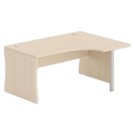 Bureau BUDAPEST compact retour à droite acacia L160 - Fiducial Office Solutions