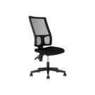 Siège Taktik contact perm. assise tissu noir, dos résille noir monté - Shopdeschefs