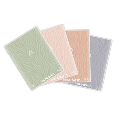 Cahier agrafé Aurora 210x297 mm Lignéavec marge - 80g - 72 pages - Aurora