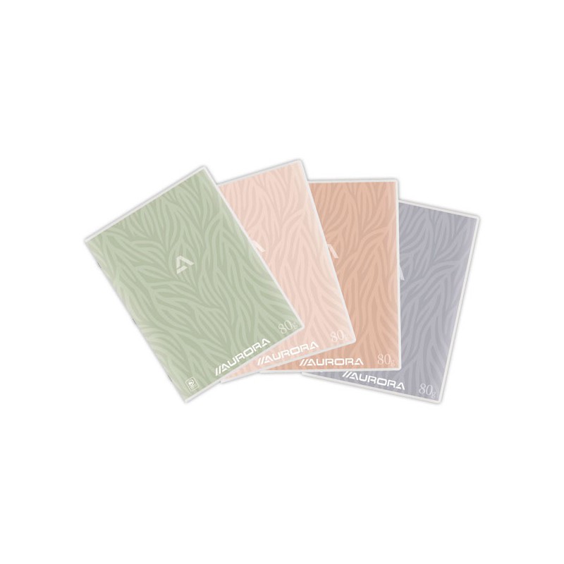 Cahier agrafé Aurora 210x297 mm Lignéavec marge - 80g - 72 pages - Aurora