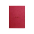 Carnet piqué Rhodiarama A5 64 pages, ligné, couverture souple rouge - Rhodia