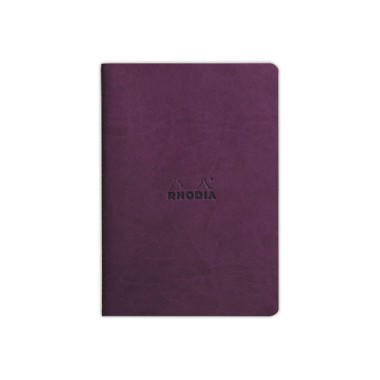 Carnet piqué Rhodiarama A5 64 pages, ligné, couverture souple violette - Rhodia