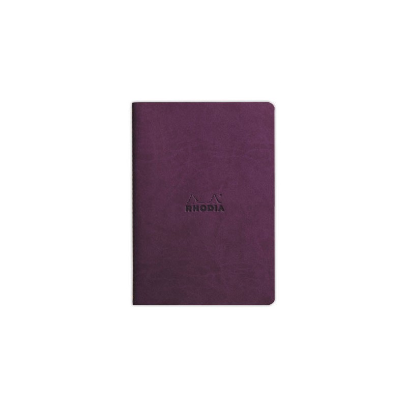 Carnet piqué Rhodiarama A5 64 pages, ligné, couverture souple violette - Rhodia