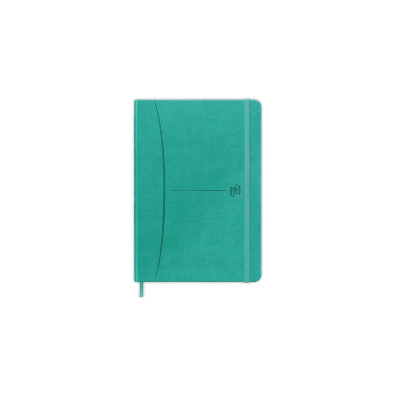Cahier Signature broché A5 160 pages 5x5. Turquoise - Oxford