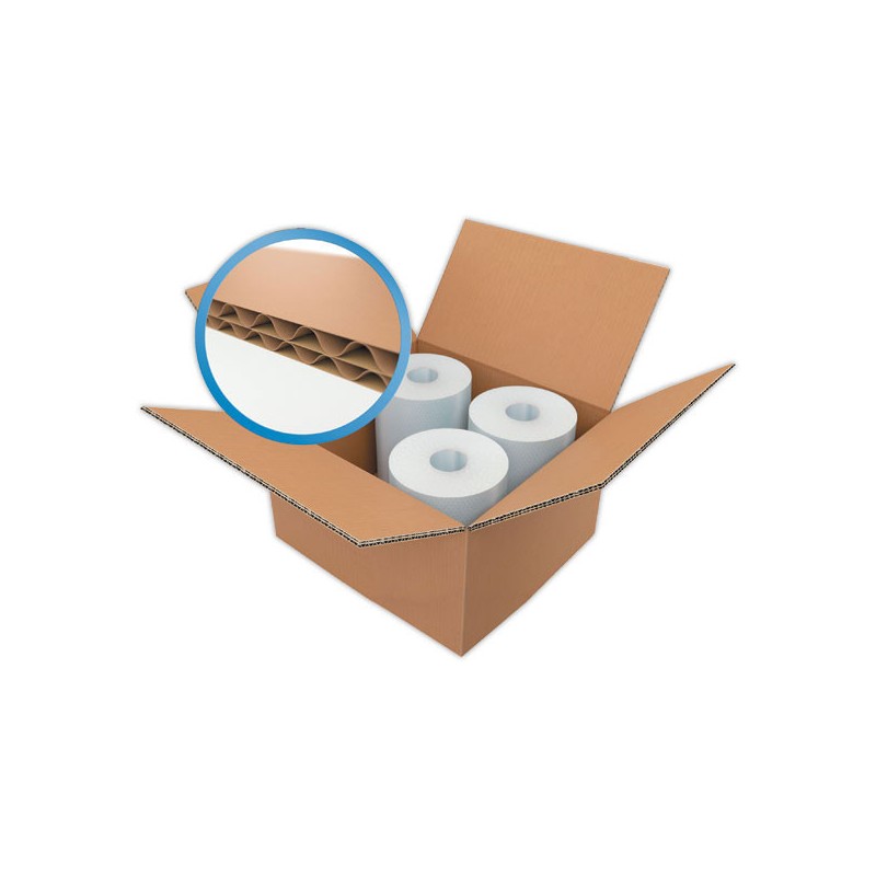 caisses américaines double cannelure 31x22x25 cm x10 - Shopdeschefs