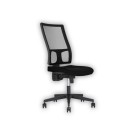 Siège Taktik synchrone assise tissu noir, dos résille noir monté - Shopdeschefs