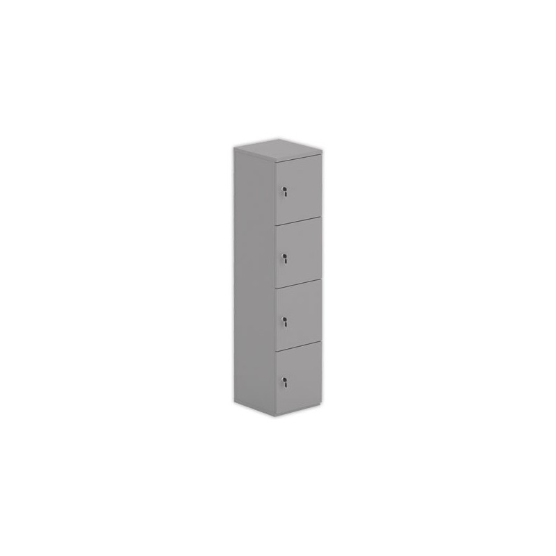 Tour 4 cases LOK 40x175 sans fente et clés, argent - Shopdeschefs