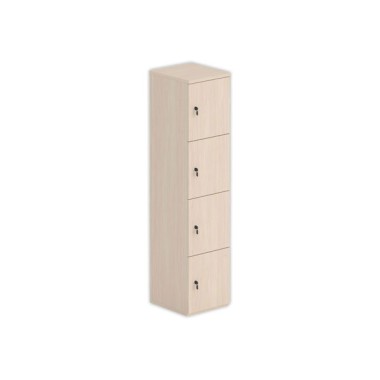 Tour 4 cases LOK 40x175 sans fente et clés, acacia clair - Shopdeschefs