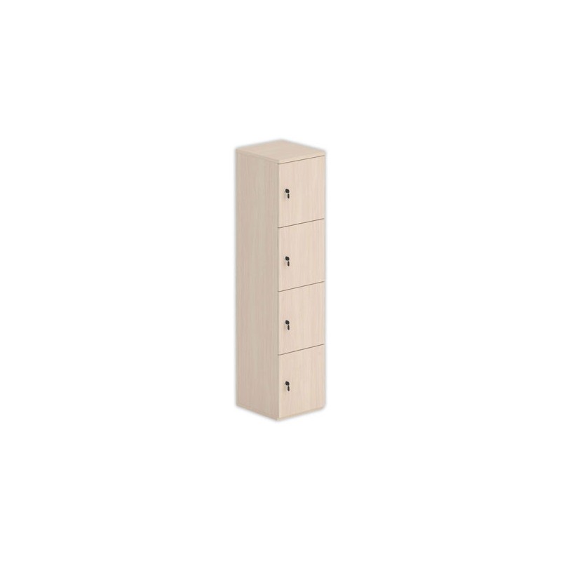 Tour 4 cases LOK 40x175 sans fente et clés, acacia clair - Shopdeschefs