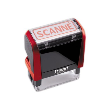 Timbre à formule commerciale "SCANNE"- rouge - Trodat